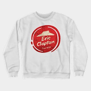 Cosplay Parody Pizza Hut Vintage Music Lovers - Eric Clapton Tour 2023 Crewneck Sweatshirt